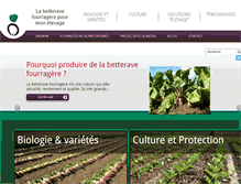 Tablet Screenshot of betterave-fourragere.org